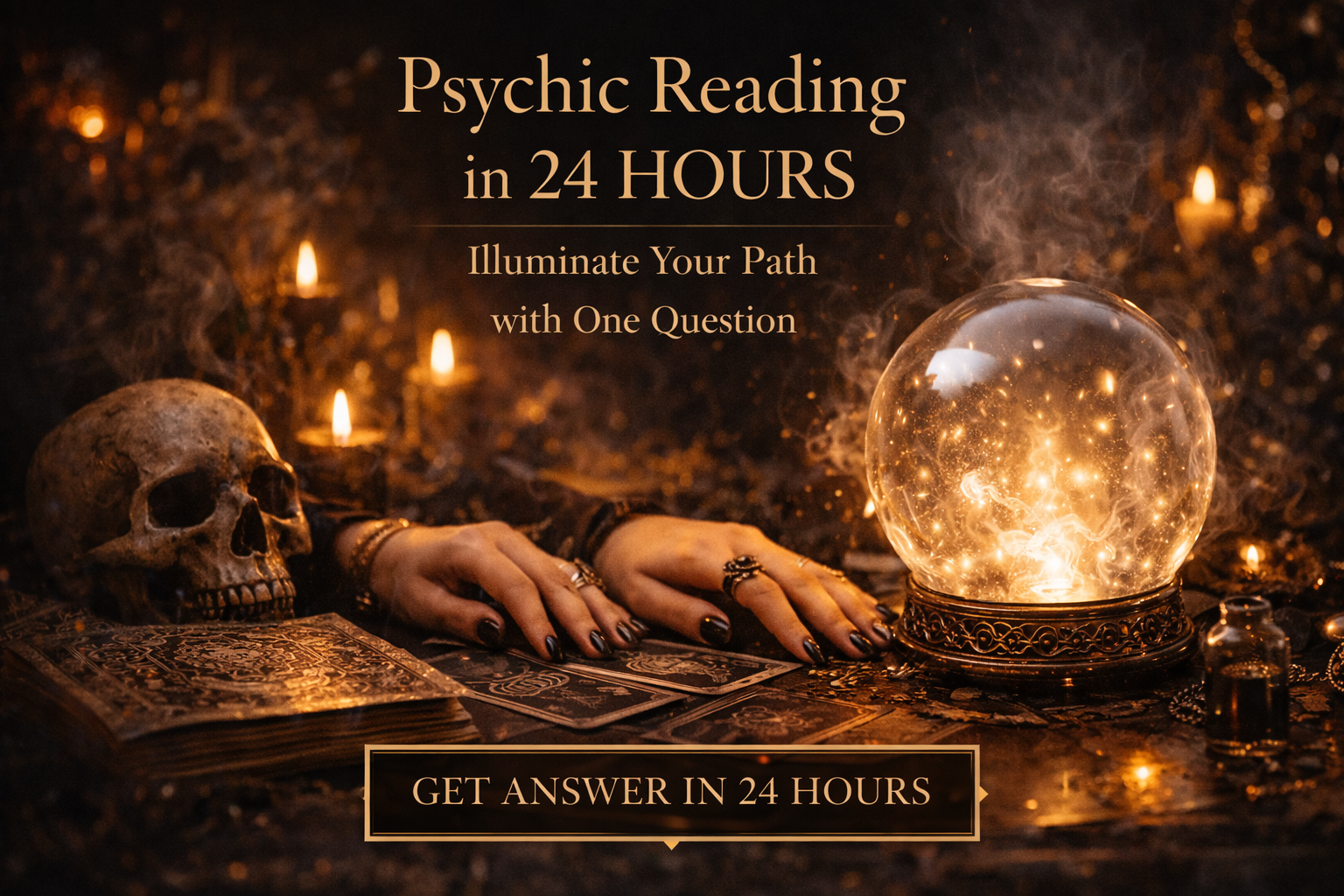 Psychic Reading in 24 HOURS - Illuminate Your Path with One Question