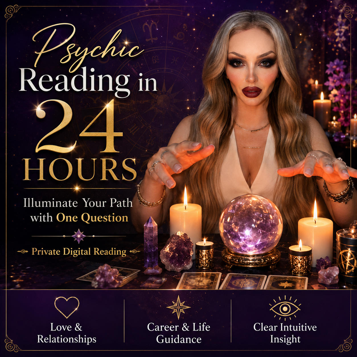 Psychic Reading in 24 HOURS - Illuminate Your Path with One Question