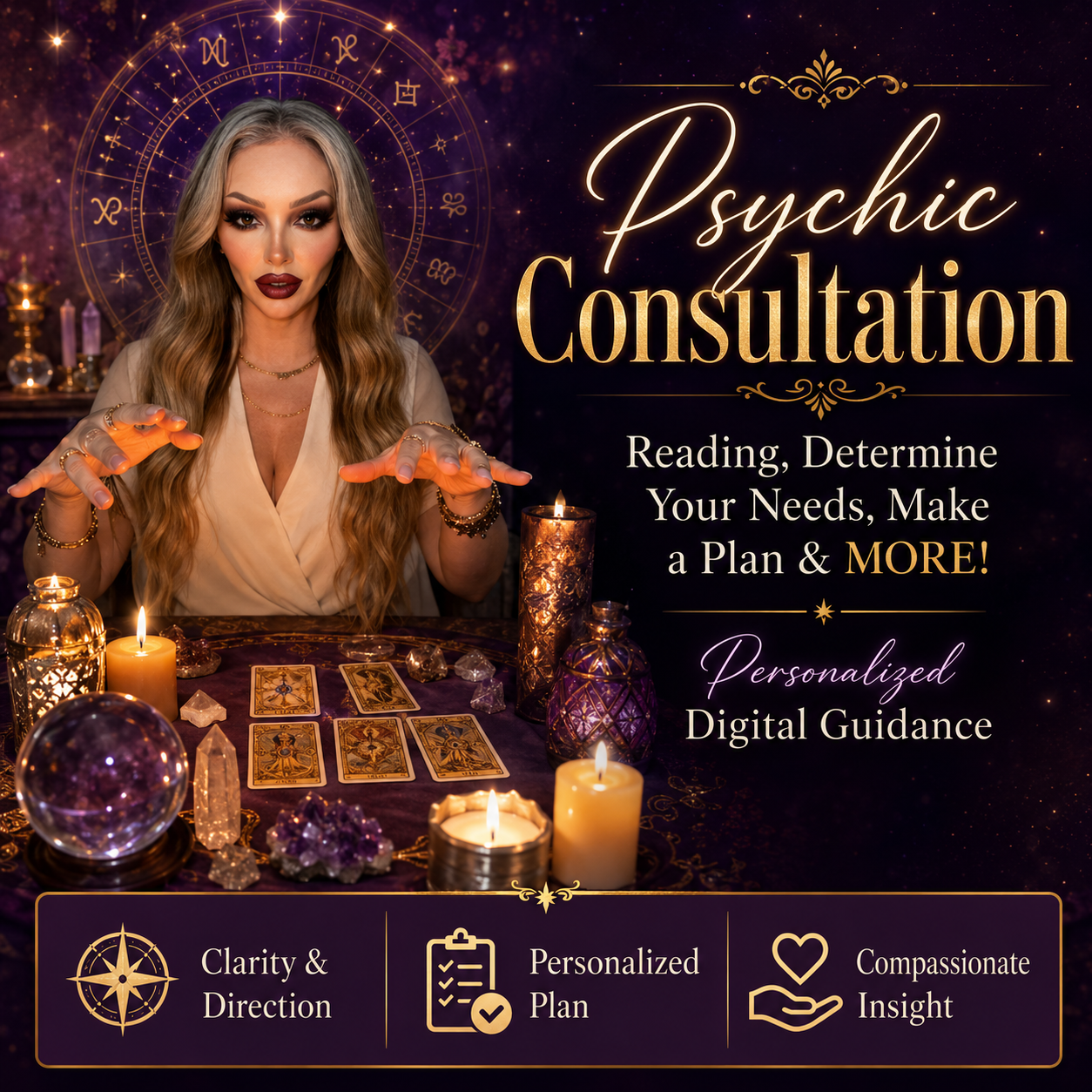 Psychic Consultation, Reading, Determine Your Needs, Make a plan & MORE!
